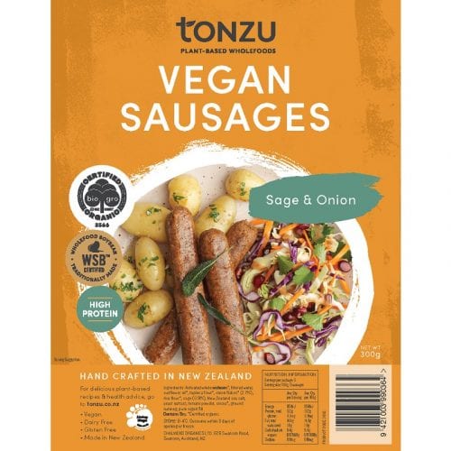 Tonzu Vegan Sausag Sage 300g