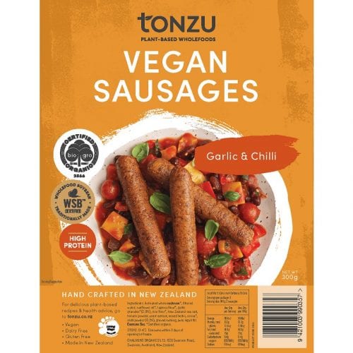 Tonzu Vegan Sausag Garlic 300g