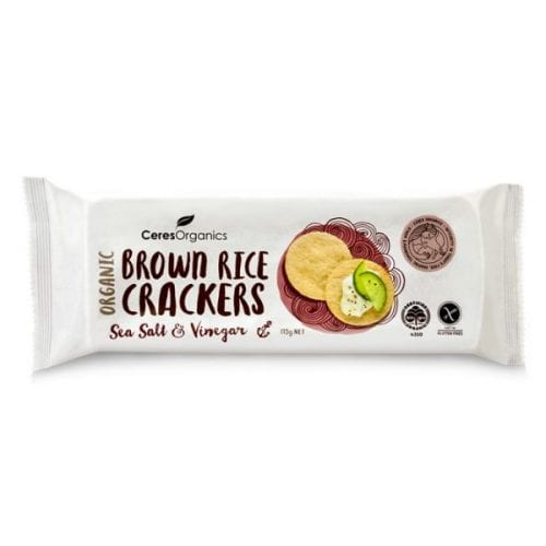 Ceres Brown Rice Cracker Salt & Vinegar 115g
