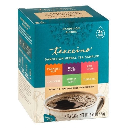 Teeccino Dandelion Tea Sampler 12Pck