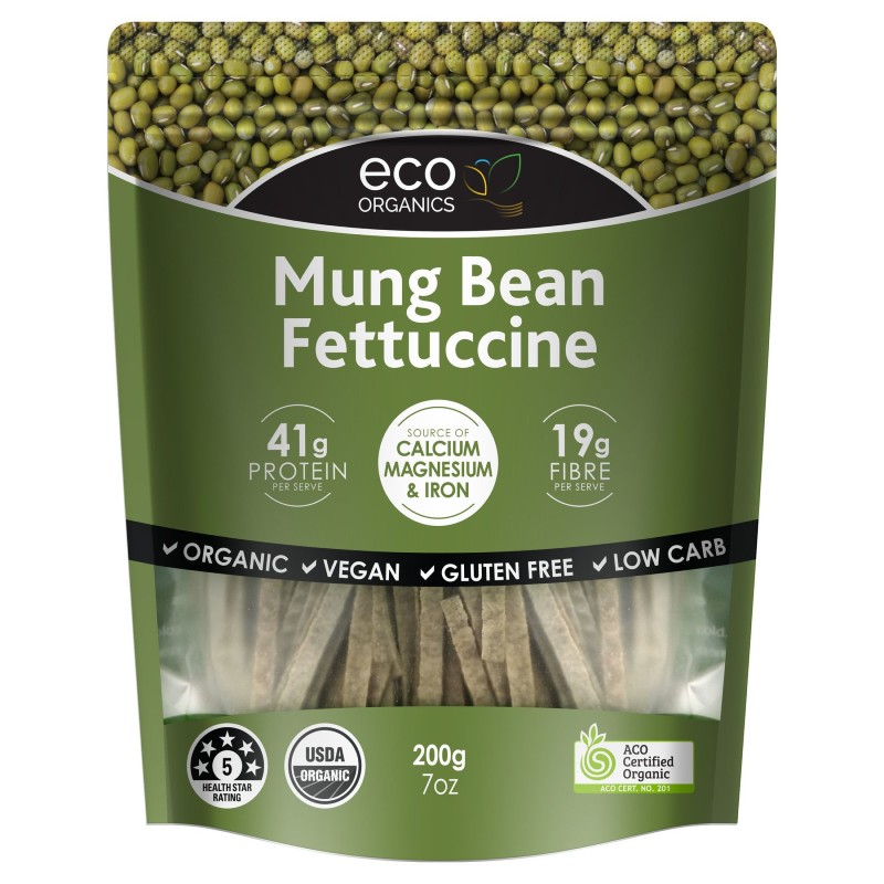 EcoOrg Mung Fettucine 200g | Taste Nature | Organic Supermarket and Cafe