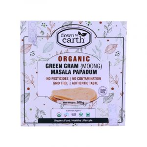 Down2E Pappadum Green Gram Moong Masala 200g