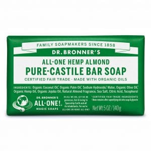 Dr Bronners Bar Soap Almond 140g