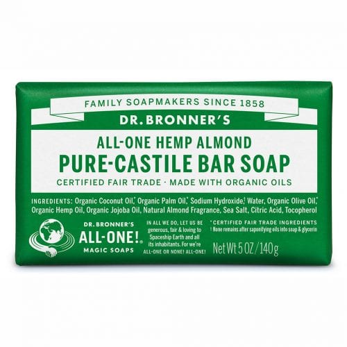 Dr Bronners Bar Soap Almond 140g