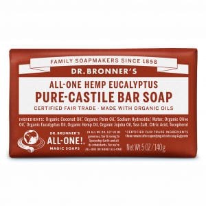 Dr Bronners Bar Soap Eucalyptus 140g