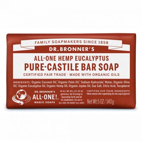 Dr Bronners Bar Soap Eucalyptus 140g