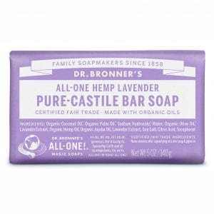 Dr Bronners Bar Soap Lavender 140g