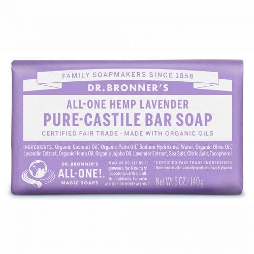 Dr Bronners Bar Soap Lavender 140g