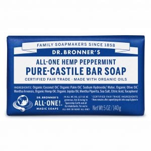 Dr Bronners Bar Soap Peppermint 140g