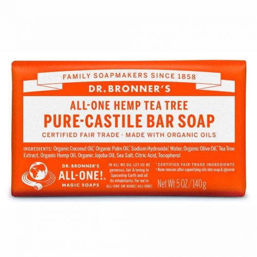 Dr Bronners Bar Soap Tea Tree 140g