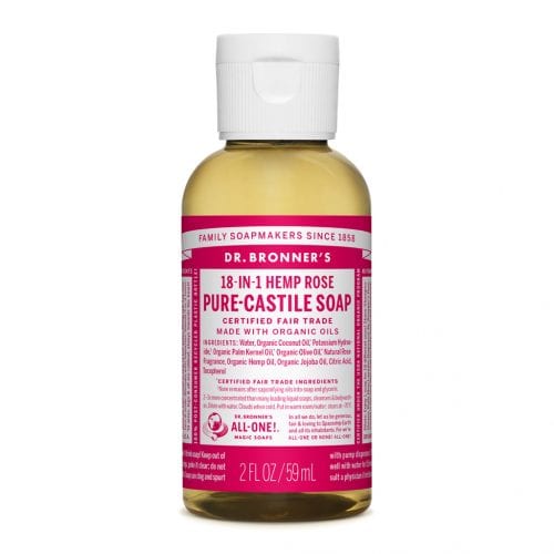Dr Bronners Rose Castile Soap 59ml