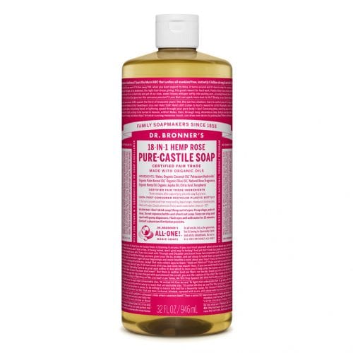 Dr Bronners Rose Castile Soap 946ml