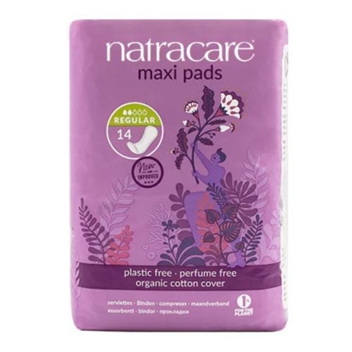Natracare Maxi Pad Reg 14pk