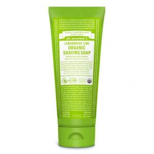 Dr Bronners Lemongrass Lime Shaving Soap 208ml