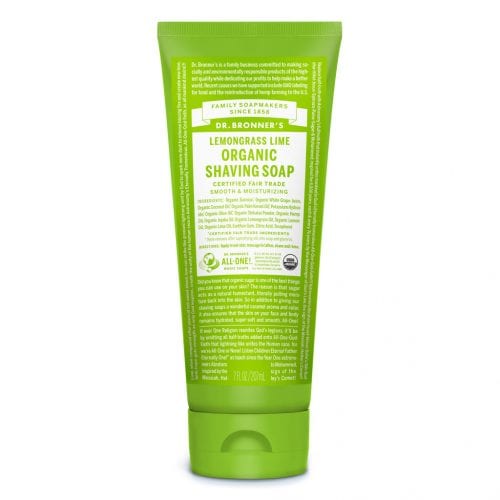 Dr Bronners Lemongrass Lime Shaving Soap 208ml