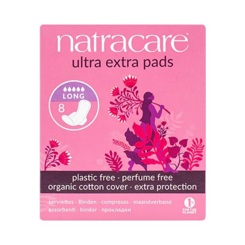 Natracare Ultra Extra Pad Long 8pk