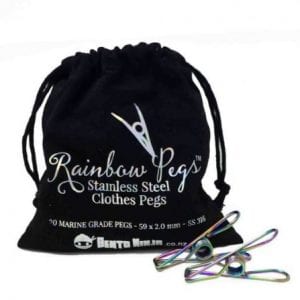BentoNinja Clothes Peg Rainbow 20bg
