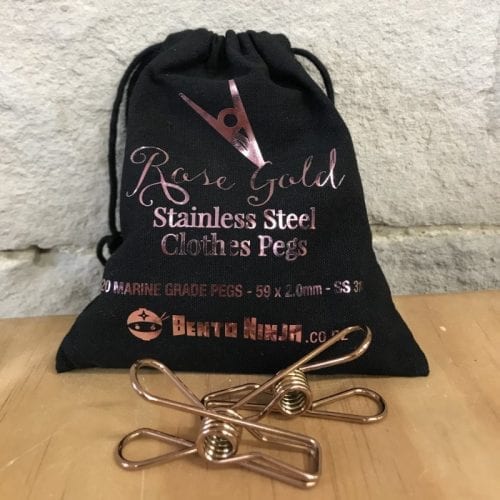 BentoNinja Clothes Peg Rose Gold 20bg