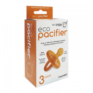EcoPacifer Rounded 0-6mths 3pk