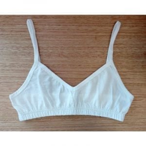 Blessed Earth Vee Bra White XL