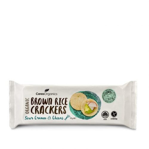 Ceres Brown Rice Cracker Sour Cream 115g