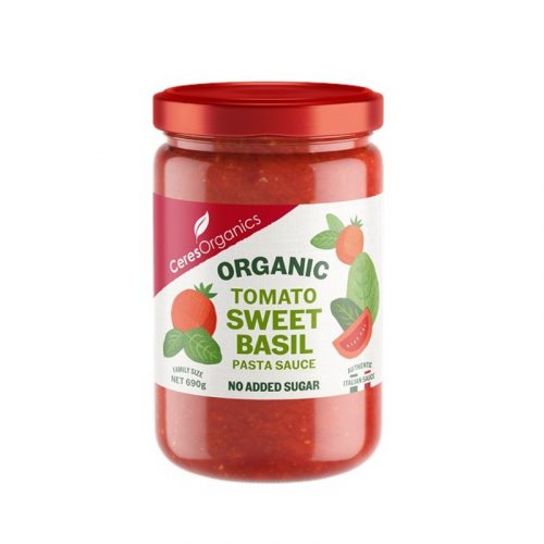 Ceres Pasta Sauce Tomato Sweet Basil 690g