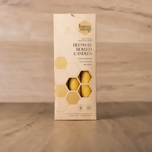 Honeywrap Beeswax Rolled Candles 3Pack