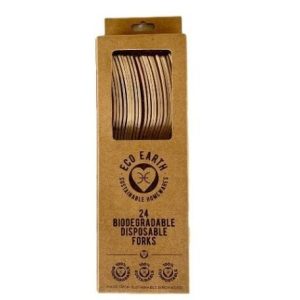 EcoEarth Disposable Forks 24pk
