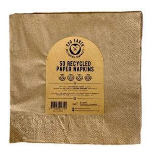 EcoEarth Recycled Napkins 50pk