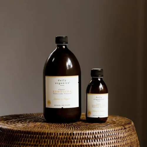 Daily Organics Kombucha Lemon Ginger 1L