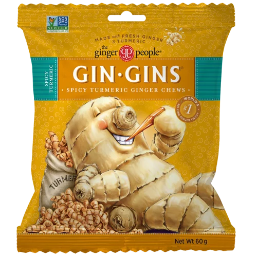 GingerP GinGin Chew Turmeric Ginger 60g