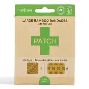 PATCH Lge Bambo Aloe Vera 10pk