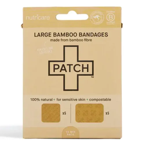 PATCH Lge Bamboo Natural 10pk