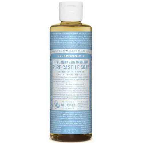 Dr Bronners Baby Unscented Castile 237ml