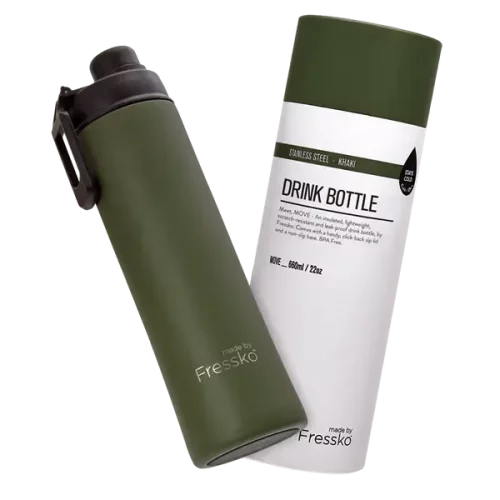 Fressko Move Drink Bottle Khaki 660ml