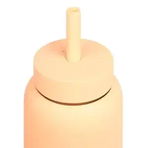 Bink Straw & Lid Apricot Mini