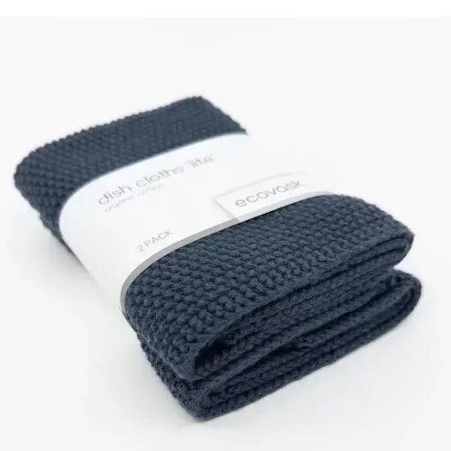 Ecovask Dishcloth Lite Navy 2pk