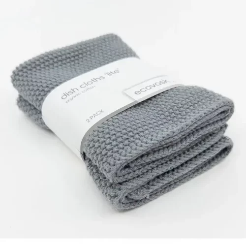 Ecovask Dishcloth Lite Steel 2pk