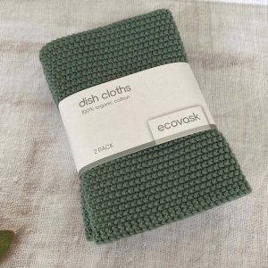 Ecovask Dishcloth Olive 2pk