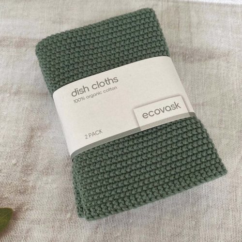 Ecovask Dishcloth Olive 2pk