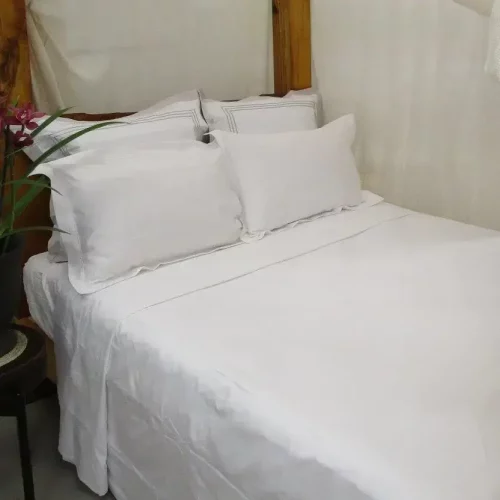 Blessed Earth Sheet Set Single White Magnificent