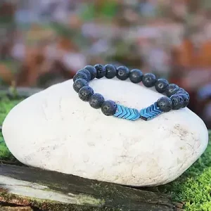 Nudi Point Bracelet Lava Blue Arrows