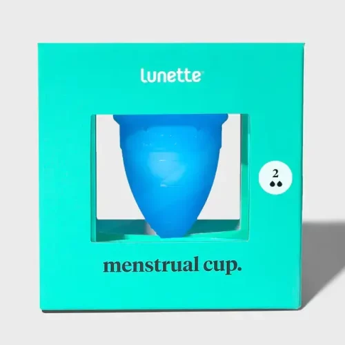 Lunette Menstrual Cup Aqua Blue #2
