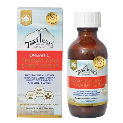 Tranz Alpine Manuka Throat Chest Syrup 100ml