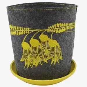 Ecofelt Jo Luping Grow Bag Grey Kowhai Yellow