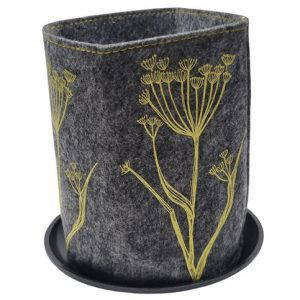 Ecofelt Jo Luping Grow Bag Grey Fennel Yellow