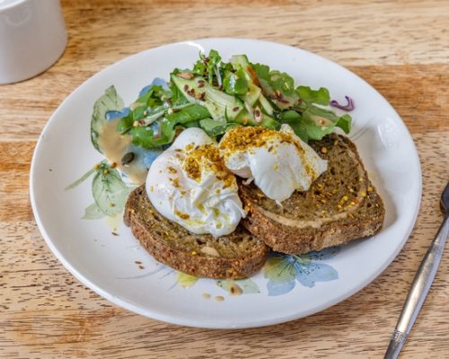 Cafe Eggs on Toast