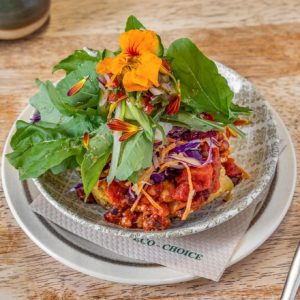 Cafe Baked Potato Vegan Full Topping