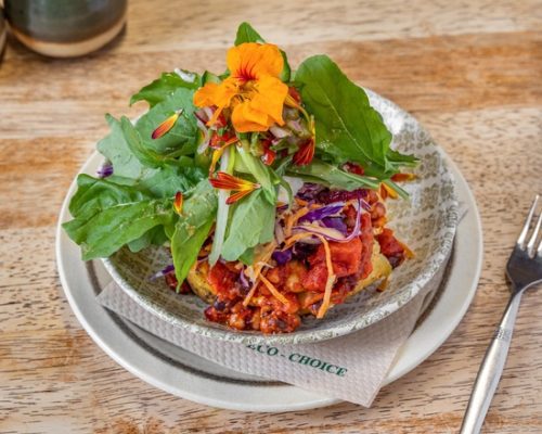 Cafe Baked Potato Vegan Full Topping