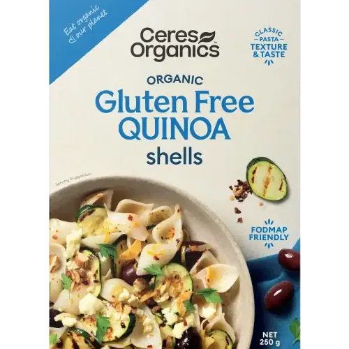 Ceres Quinoa Rice Pasta Shells 250g